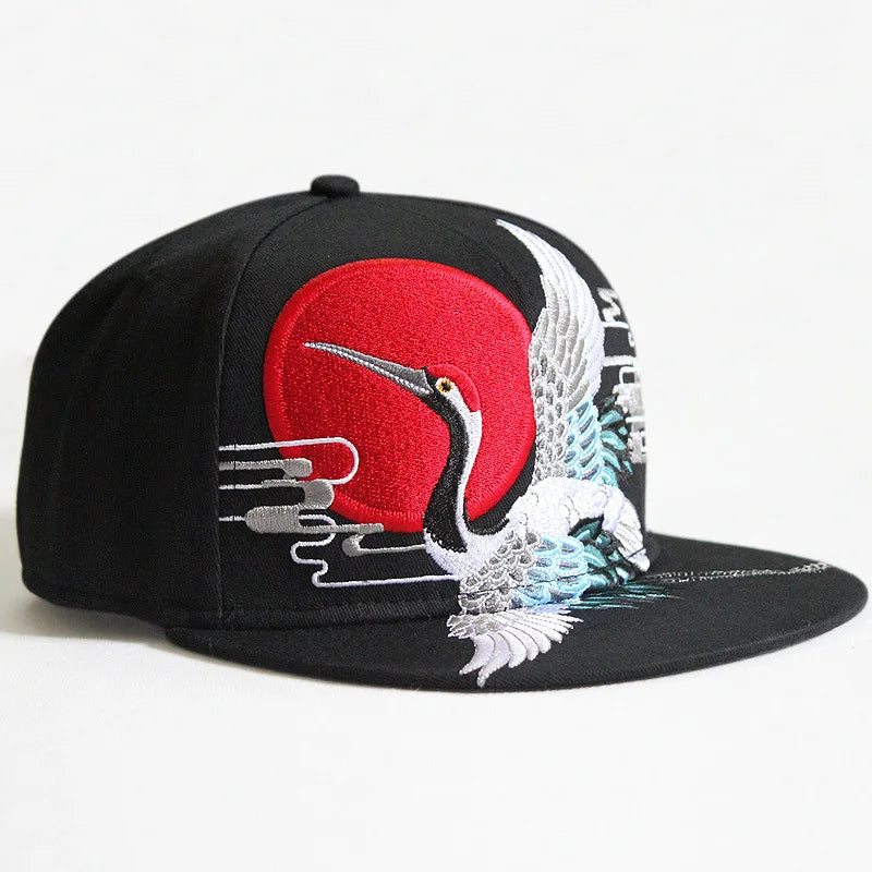 Men Flat Hat Hip Hop Snapback Fancy Rivet Baseball Caps Street Dance Trendy K-pop Hat Embroidered Street Headwear