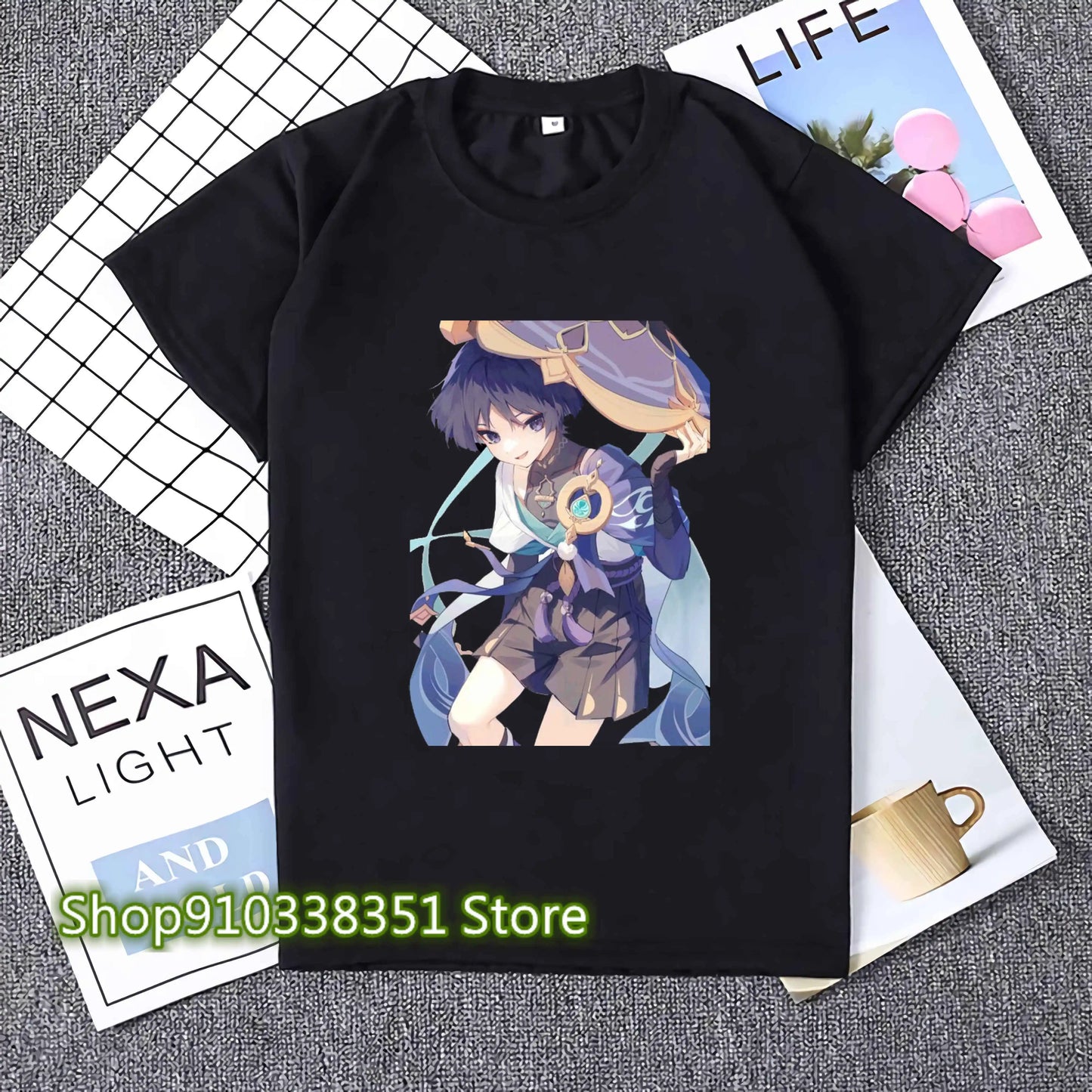 Genshin Impact Print Cosplay Tshirt Wanderer Graphic Casual Women T-shirt Cartoon Fashion Summer T Shirt Girls Short Sleeve Tees