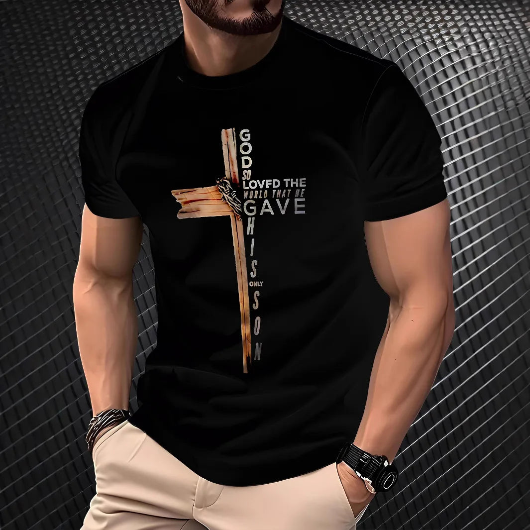 2025 Summer Hot Selling Men's 3D Digital Printed Short Sleeve Top Casual Trend Series Men's Round Neck T-shirt