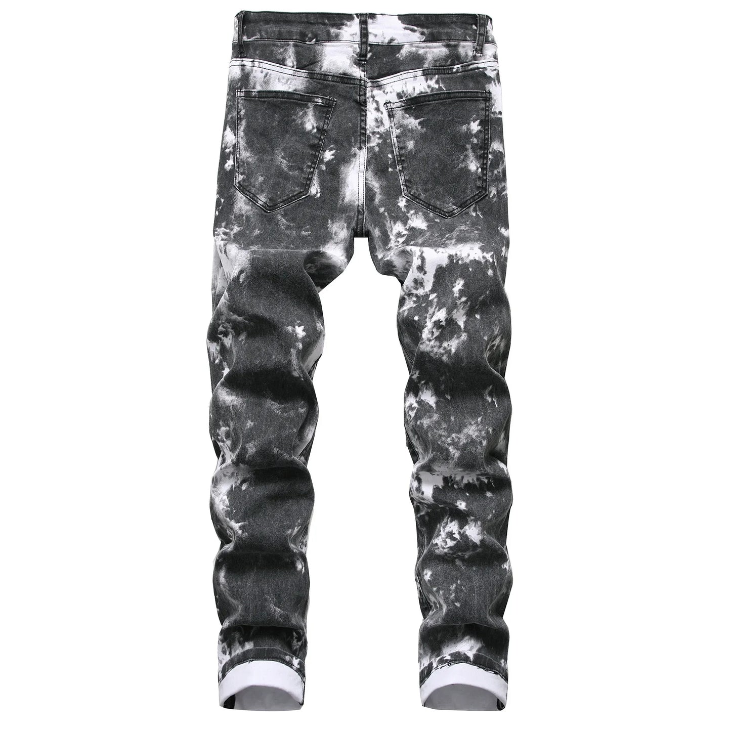 2026 High Quality Colorful Jeans for Men Elastic Slim Straight Casual Trousers Trend Streetwear Male All-match Denim Long Pants