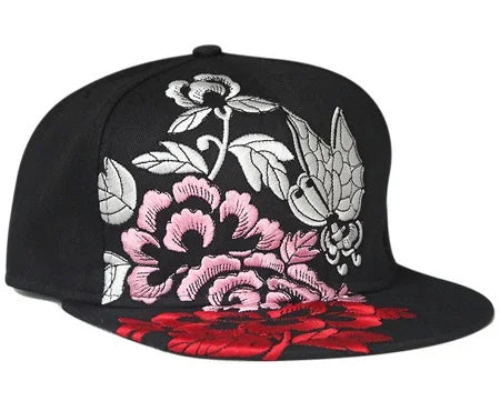 Men Flat Hat Hip Hop Snapback Fancy Rivet Baseball Caps Street Dance Trendy K-pop Hat Embroidered Street Headwear