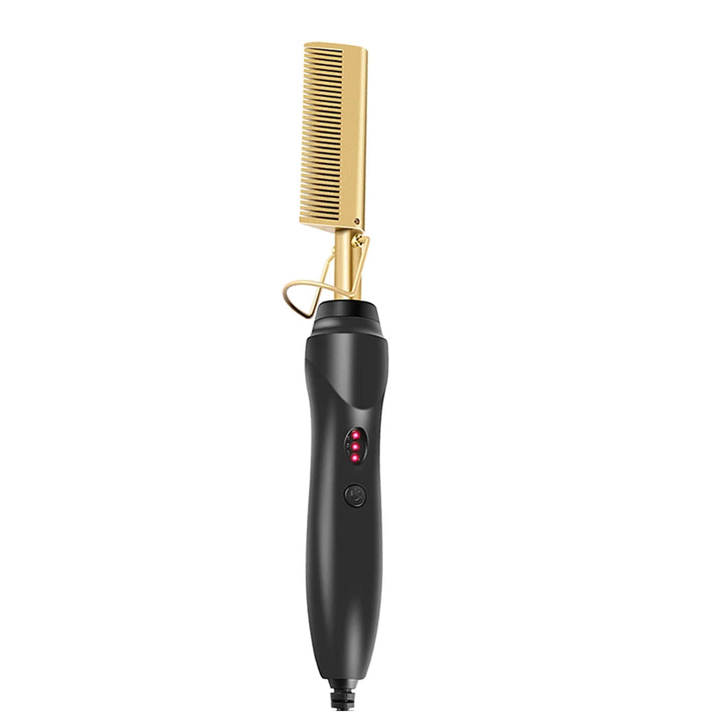 Meistverkaufter 2-in-1 Glätteisen-Kamm, tragbarer, schnell aufheizender Kupfer-Glättkamm, professionelles Salon-Styling-Tool