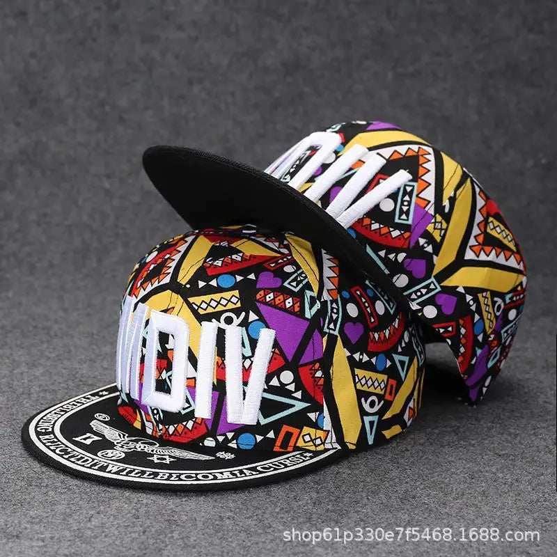 Hip Hop Flat Hat Young Couple Korean Version Hip-hop Baseball Cap Men's and Women's Sun Hat Fashion Trends Versatile Adjustable