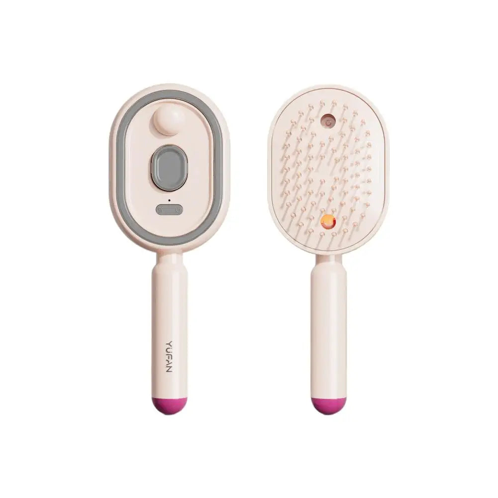 Multi Functional Spray Massage Hair Comb Detangling Brush With Sprayer And Red Light Therapy For Scalp Massage Daily Hair Care