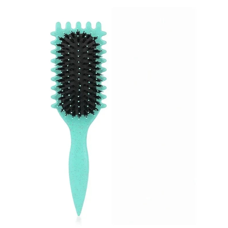 Salon Styling Lockenbürste Lockenhaarbürste zum Kämmen und Formen von Locken für Männer und Frauen Reduziert Ziehen Werkzeuge