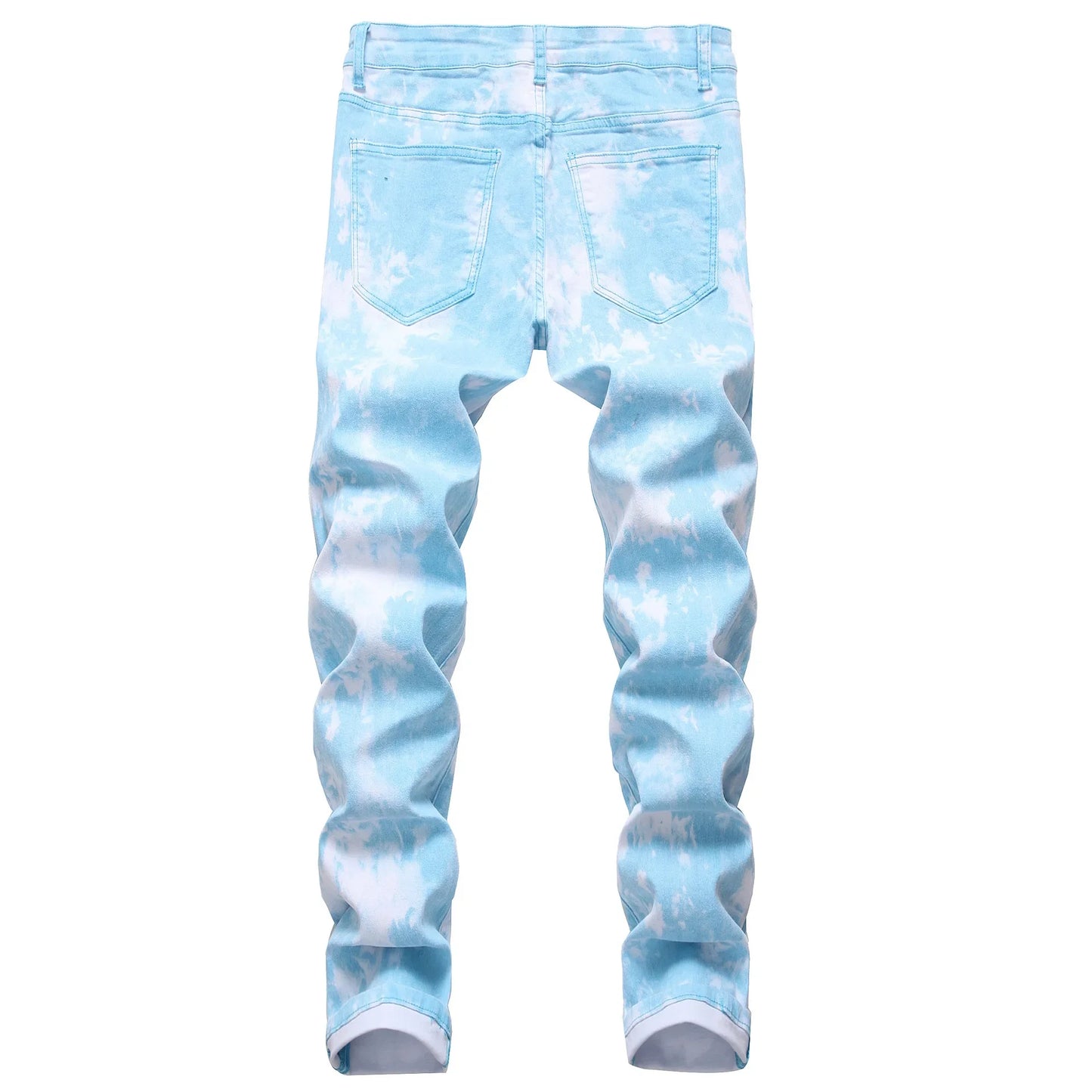 2026 High Quality Colorful Jeans for Men Elastic Slim Straight Casual Trousers Trend Streetwear Male All-match Denim Long Pants