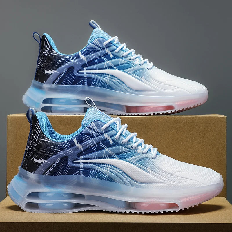 Men's Fashionable Basketball Shoes, with Air Cushioning, Comfortable and Non-Slip, Breathable and Shock-Absorbing, Suitable for Men's Outdoor Activities