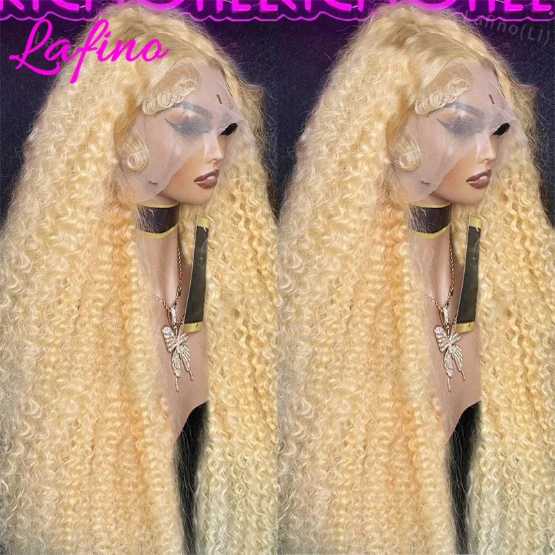 613 Echthaarperücke 13x6 HD Lace Frontal Perücke Lockige Perücken 13x4 Water Deep Wave Frontal Perücken 30 Zoll Honigblonde Echthaarperücke