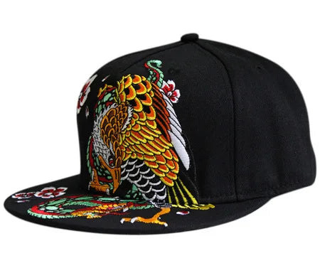 Men Flat Hat Hip Hop Snapback Fancy Rivet Baseball Caps Street Dance Trendy K-pop Hat Embroidered Street Headwear
