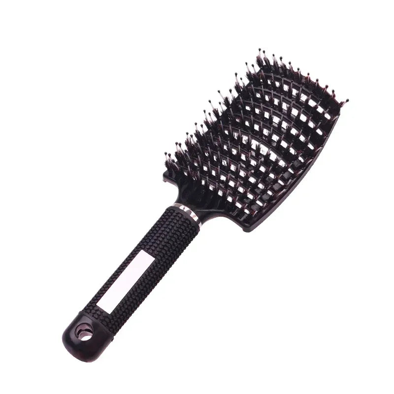 Haarbürste Peeling-Haarbürste Borsten Damen Nass Lockenhaarkamm Salon Haarstyling-Tool, speziell für Echthaarperücken