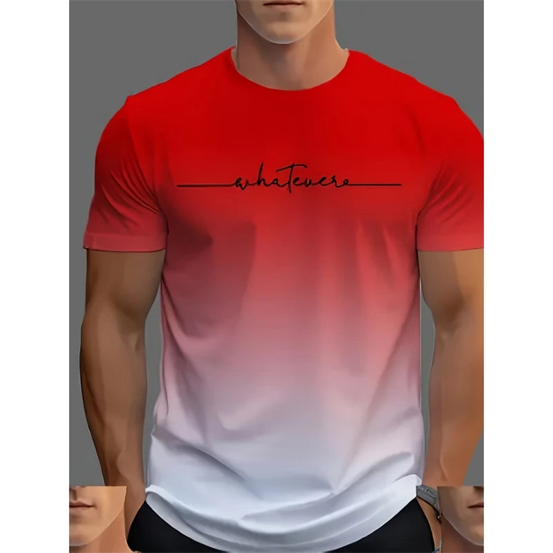Simple Fashion Striped Graphic T Shirts For Men Summer Trendy Short  Sleeve 3D Printed T-shirts Casual Oversized Crew Neck Tees